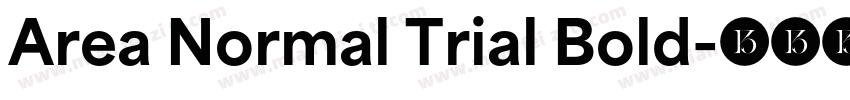 Area Normal Trial Bold字体转换